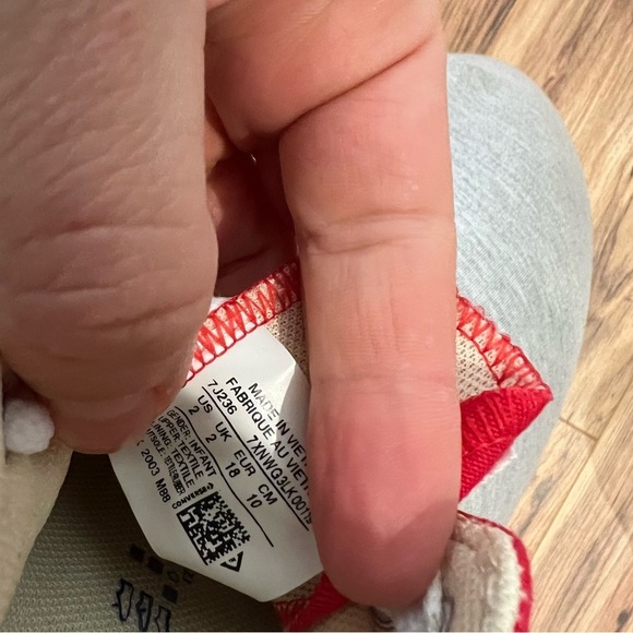 Converse Infant Low Top Sneakers Red - Picture 5 of 6